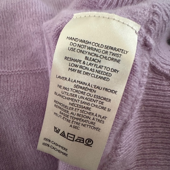 Free People Disco Cashmere Shrug Cropped Cardigan Small Purple Lavander - Picture 4 of 7